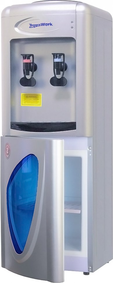 Кулер для воды Aqua Work 0.7-LR серебро со шкафчиком компрессорный