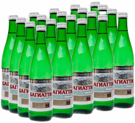 Минеральная вода «Багиатти» 0.5 литра (упаковка 20 бутылок)